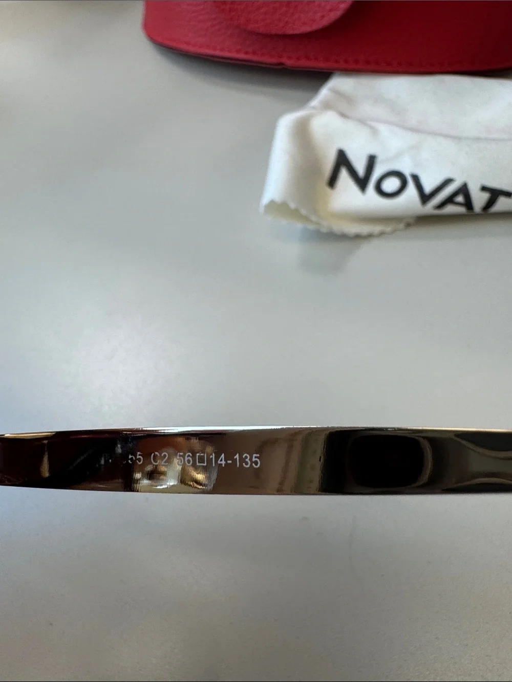 Authentic Novatti Reddish/Brown Gradient Italian Sunglasses NEW